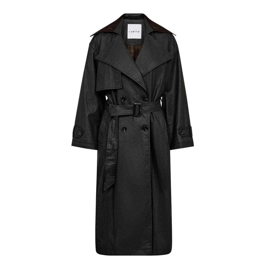 Haute L'Amitié - Oily Tech Trench HL10666 - Black 