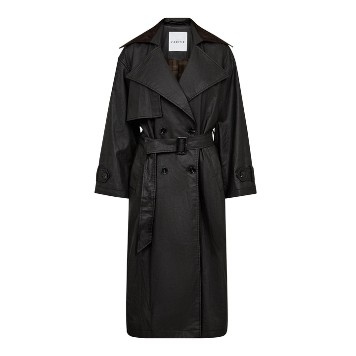 Haute L'Amitié - Oily Tech Trench HL10666 - Black 