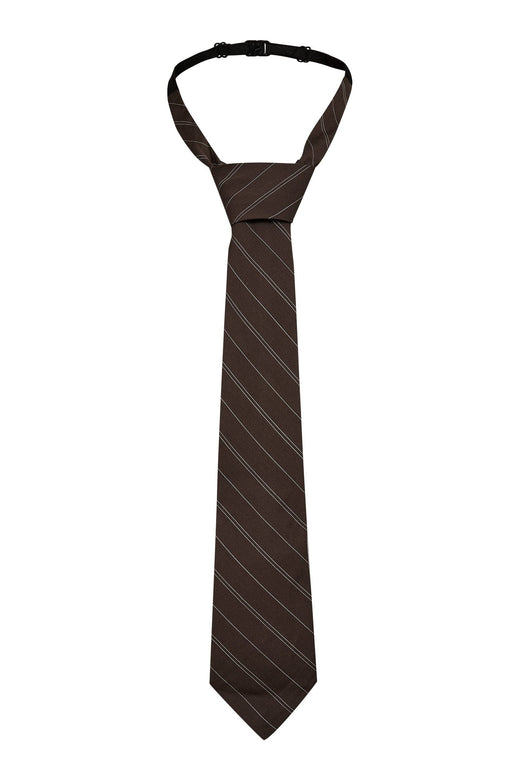Haute L'Amitié - Pin Stripe Tie HL10877 - Mocca Accessories 