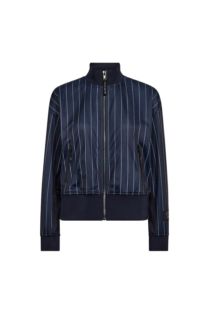Haute L'Amitié - Pin Stripe Zip Sweat HL10542 - Navy