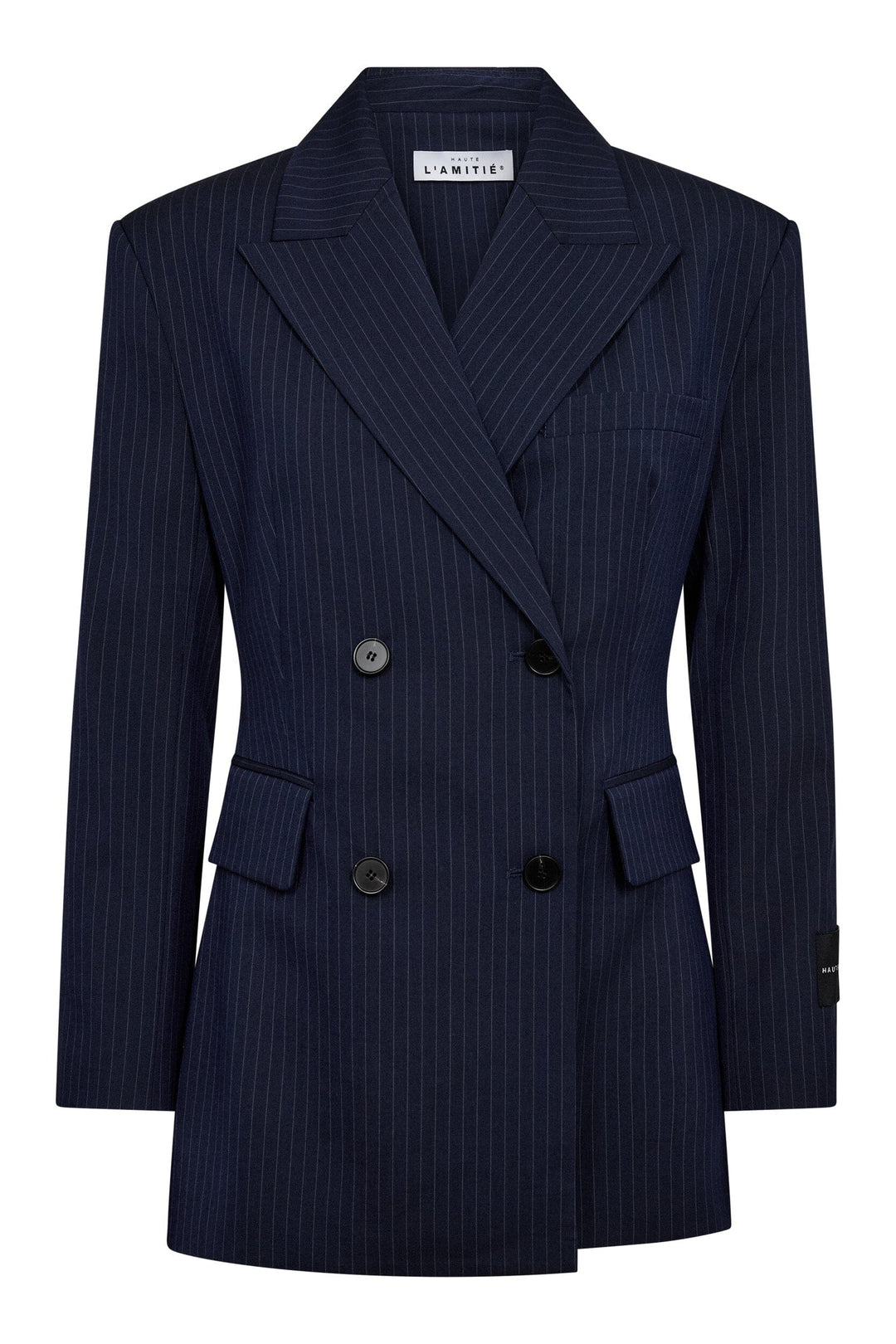 Haute L'Amitié - Pin Waist Fit Blazer HL10785 - Navy Blazere 