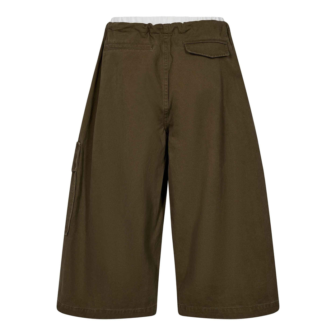 Haute L'Amitié - Pull On Cargo Bermudas Hl11005 - Army Shorts 