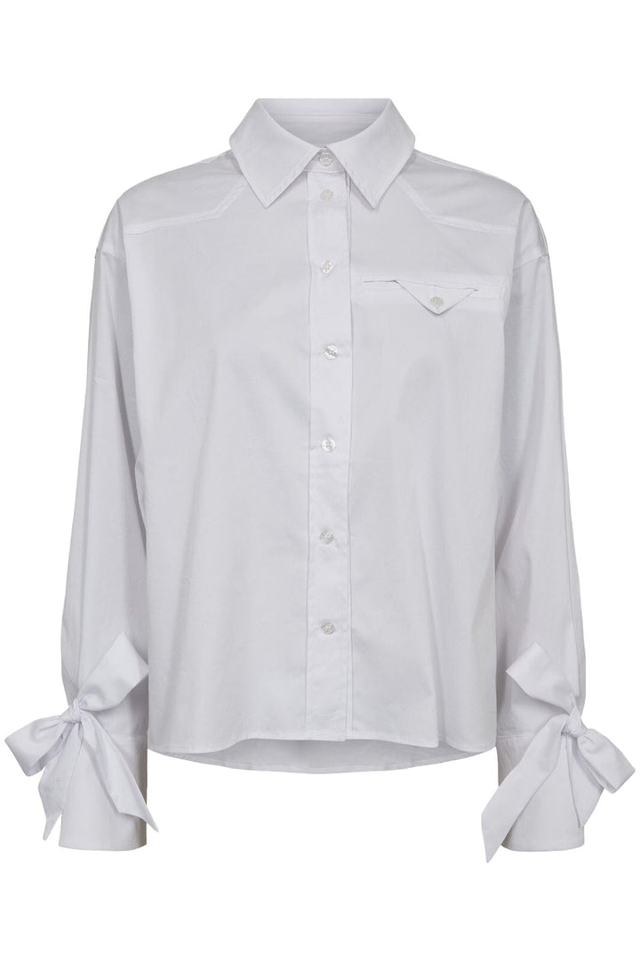 Haute L'Amitié - Pure Cuff Tie Shirt HL10386 - White Skjorter 