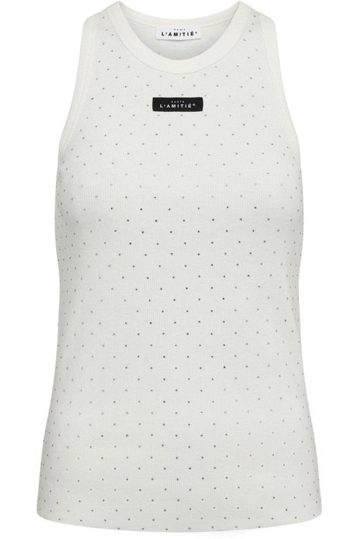 Haute L'Amitié - Rib Badge Stone Tank HL10707 - Off-White Toppe 