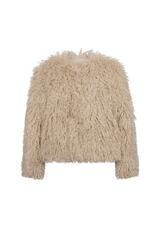 Haute L'Amitié - Tibet Crop Fur Jacket HL10676 - Off-White