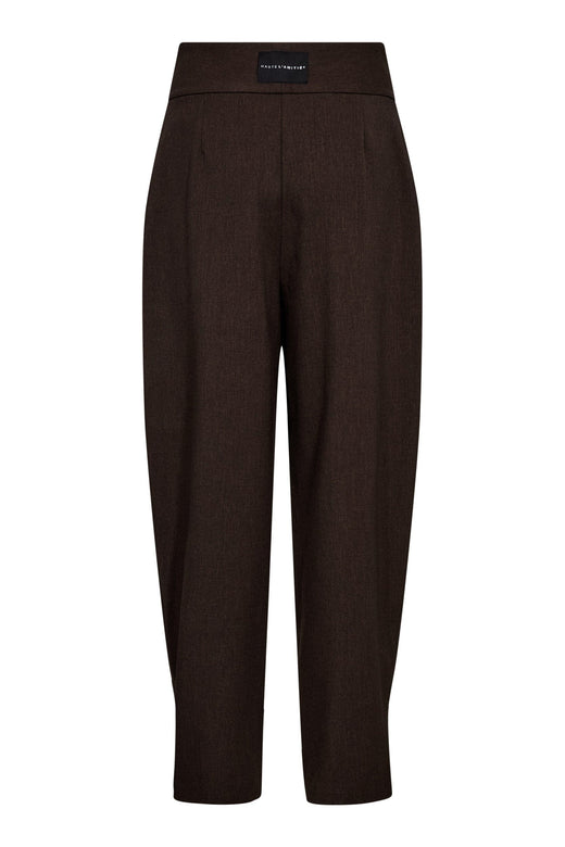 Haute L'Amitié - Zeppe Pleat Pant HL10789 - Mocca Melange Bukser 