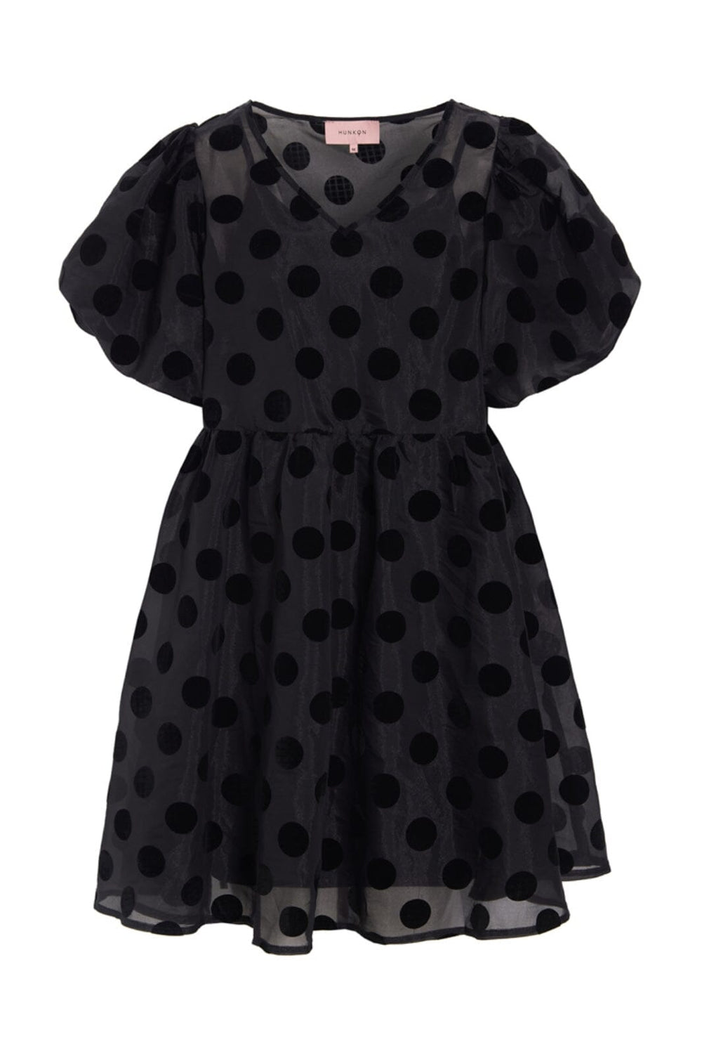 Hunkøn - Bobby Dress 25637 - Black W/Dots