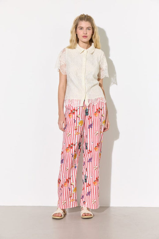 Hunkøn - Jess Trousers 26306 - Picnic Art Print Bukser 