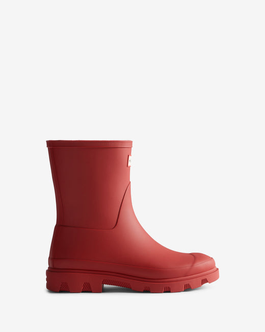 Hunter - Downpour Short Boot Hfru0002251mlr - Military Red Gummistøvler 