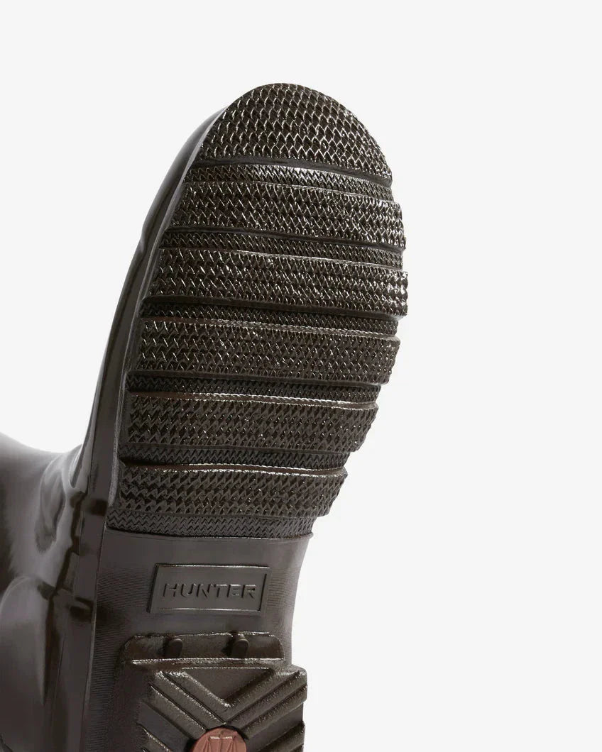 Hunter - Womens Original Tall Gloss Boot Wft1000rglcb - Chocolate Brown Gummistøvler 