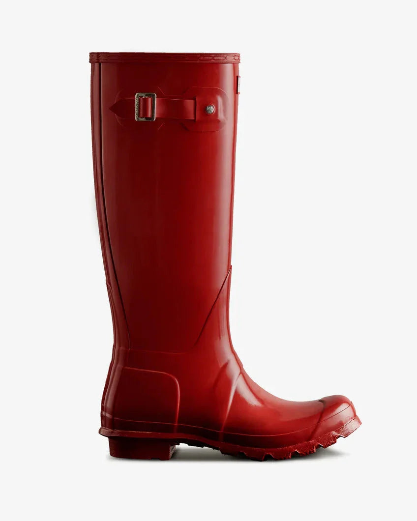 Hunter - Womens Original Tall Gloss Boot Wft1000rglmlr - Military Red Gummistøvler 