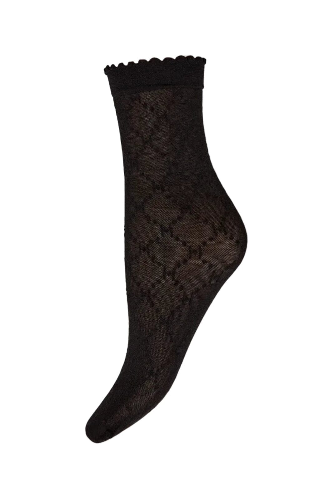 Hype The Detail - Ankle Sock Logo 21113-75 - 1100 - Black Strømper 