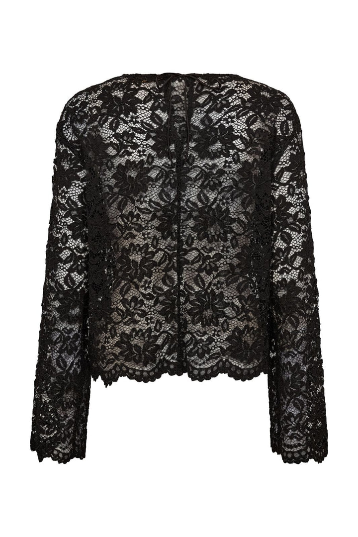 Hype The Detail - Lace Blouse 380-14 - 9 - Black Bluser 