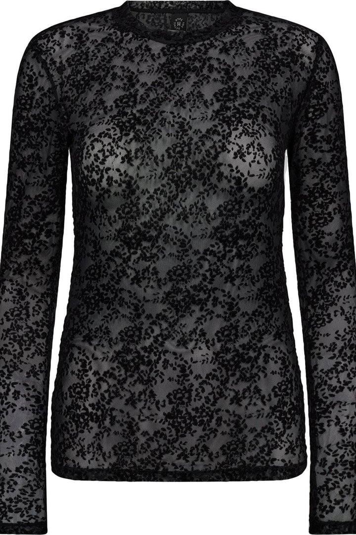 Hype The Detail - Lace Blouse 852-14 - 9 - Black Bluser 