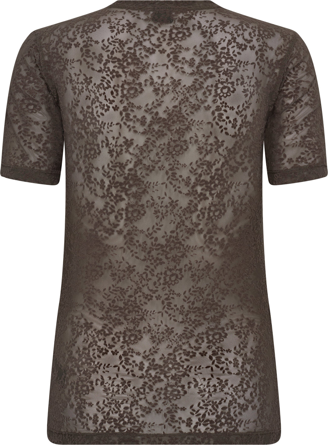 Hype The Detail - Lace Tee, Slim 852-2 - 2 - Brun T-shirts 