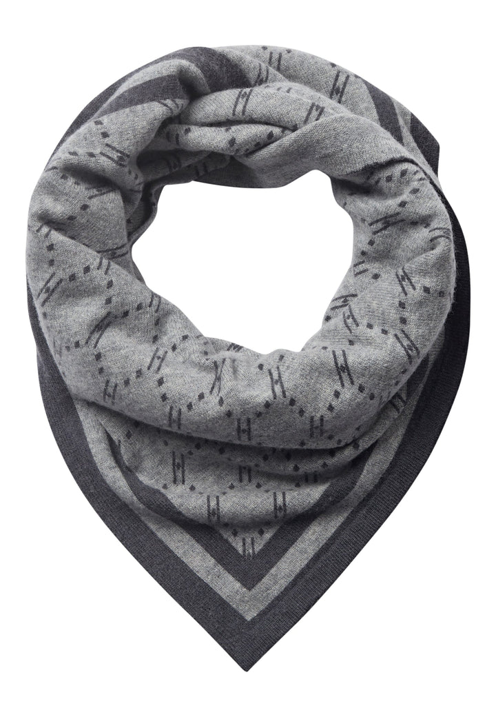 Hype The Detail - Triangle Scarf 960-83 - 80 - Lys Grå Melange Tørklæder 