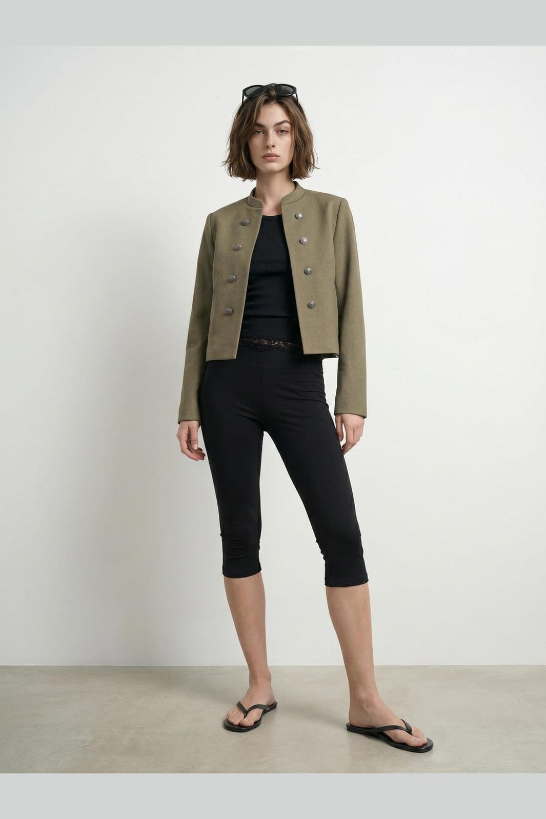Hypedrop - Hdandrea Cropped Military Jacket 32000627 - 5149892 - Aloe