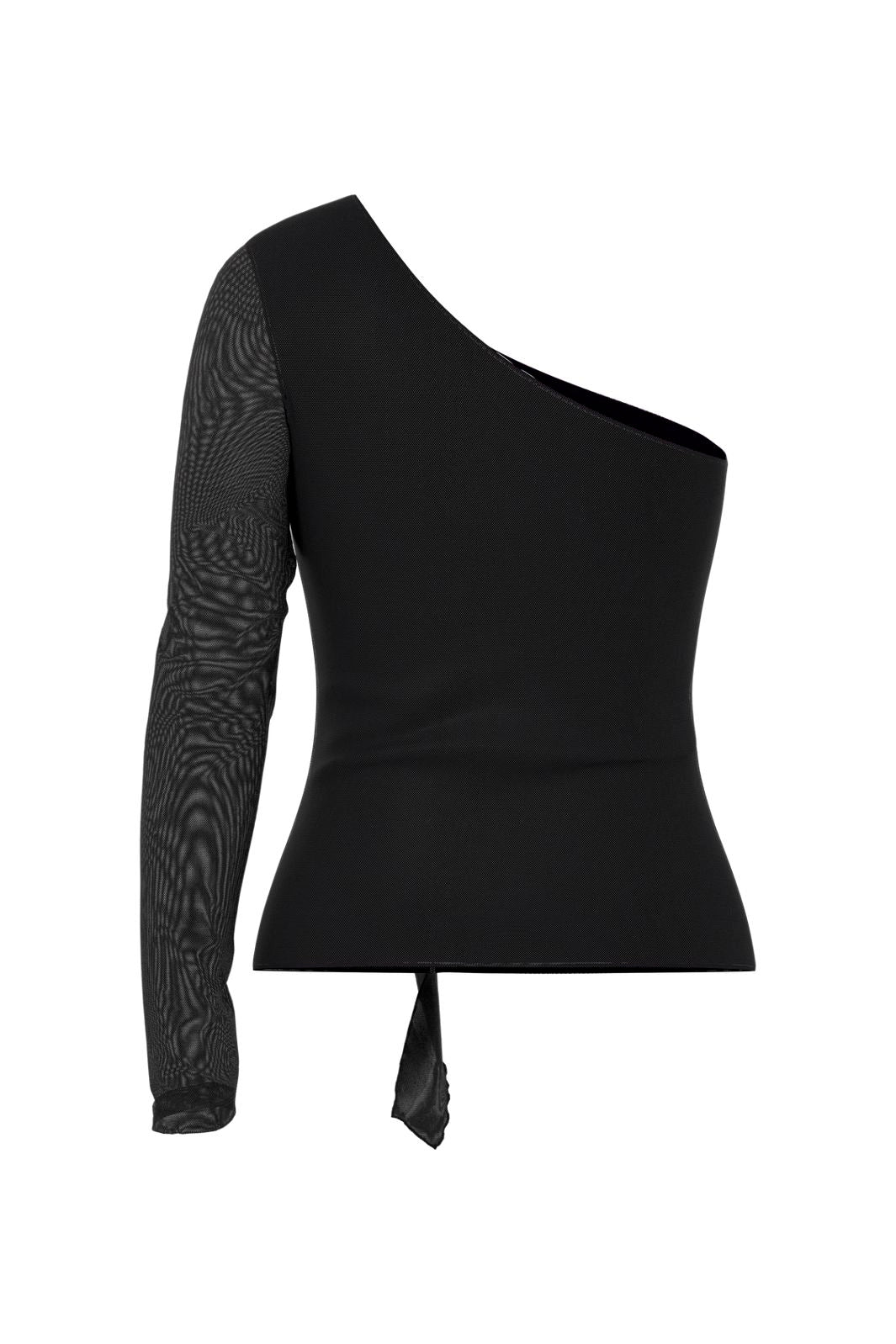Hypedrop - Hdpatricia Mesh One-Shoulder Top 32000162 - 5099778 - Black