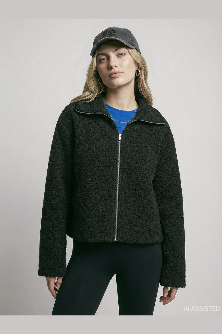 Hypedrop - Hdyasmin Ls Wide-Collar Cardigan 32000436 - 5140030 - Black