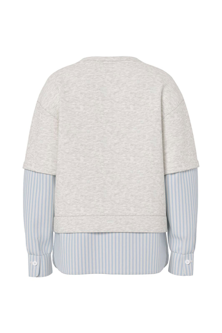 Hypedrop - Hdyulia Shirt Mix Sweat 32000591 - 5140142 - Light Grey Melange