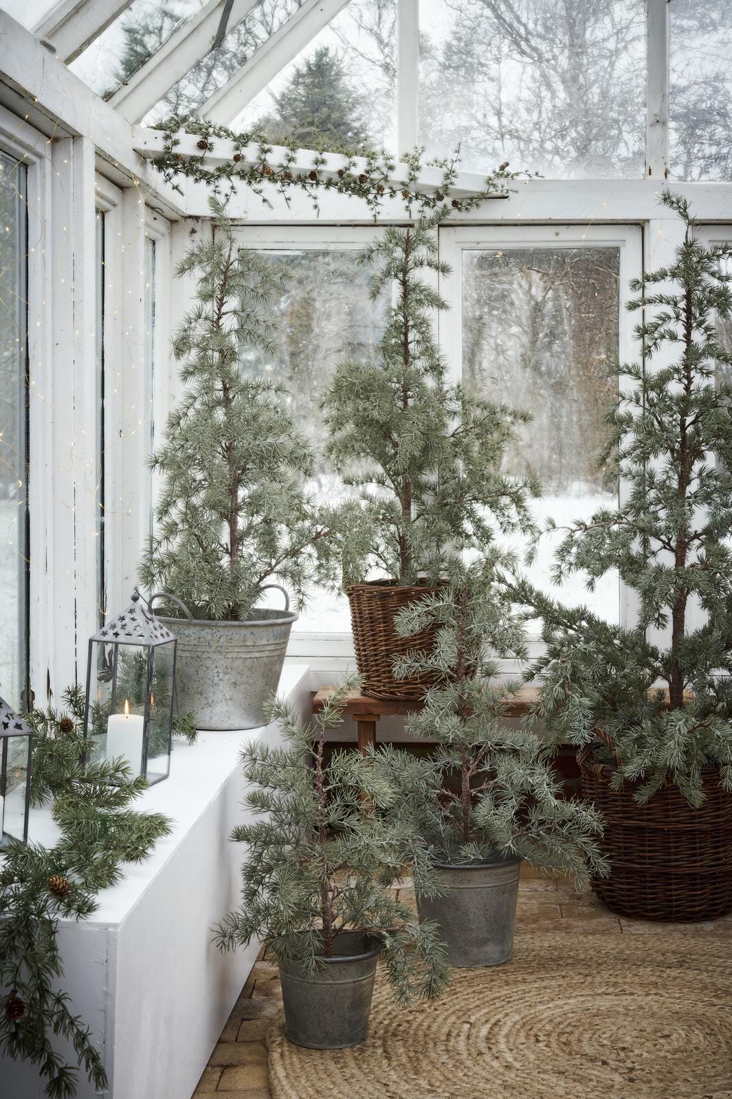 Ib Laursen - Cederranke Kunstig M/kogler - 27987-00