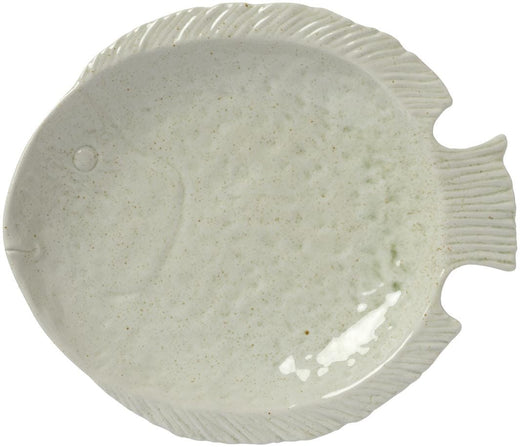 Ib Laursen - Fad Ocean White fiskeformet - Stentøj - 24028-00