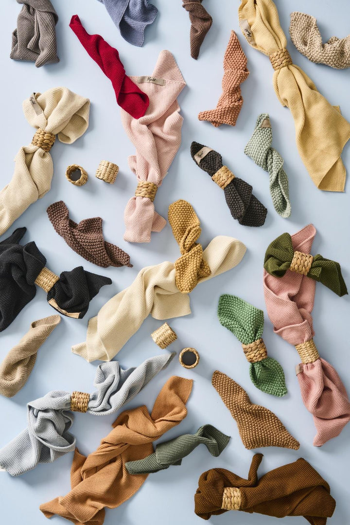 Ib Laursen - Håndklæde Mynte rose shadow strikket - 100% bomuld, Strik - 6352-43