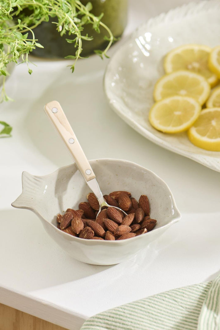 Ib Laursen - Skål Ocean White fiskeformet - Stentøj - 24029-00