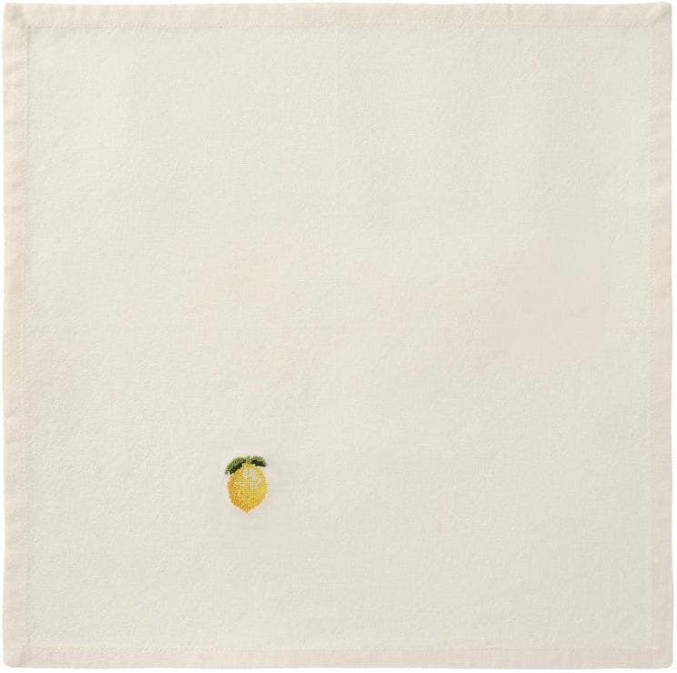 Ib Laursen - Stofserviet Summer Vibes m/citron butter cream - Bomuld, Polyester - 63035-82