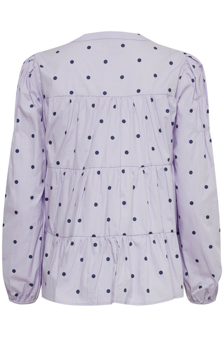 ICHI - IxChloe Dot Shirt - Heirloom Lilac Skjorter 