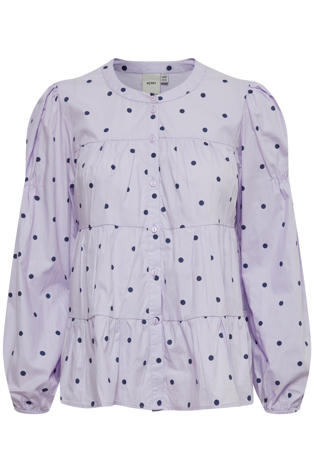 ICHI - IxChloe Dot Shirt - Heirloom Lilac Skjorter 
