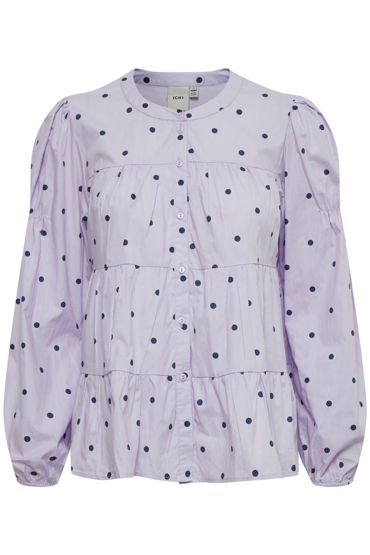 ICHI - IxChloe Dot Shirt - Heirloom Lilac Skjorter 