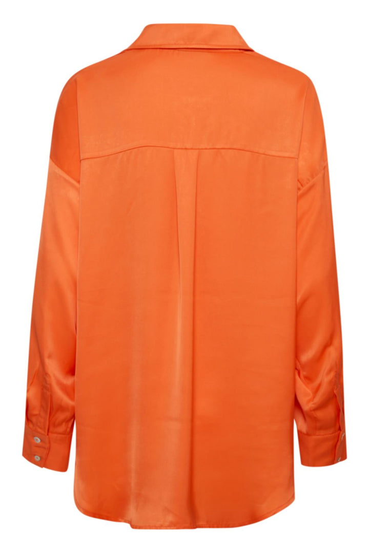 Ichi - Ixstormie Satin Sh - Orange Pepper Skjorter 