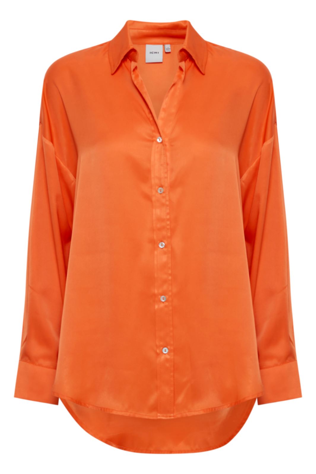 Ichi - Ixstormie Satin Sh - Orange Pepper Skjorter 
