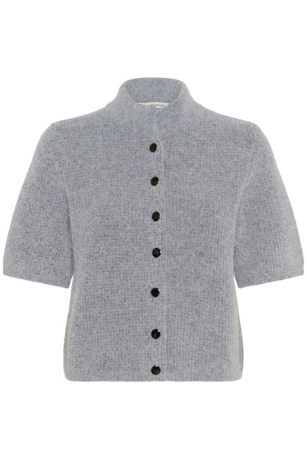 Gestuz - Alphagz Ss Short Cardigan 10909816 - 1442061 - Pearl Blue Melange