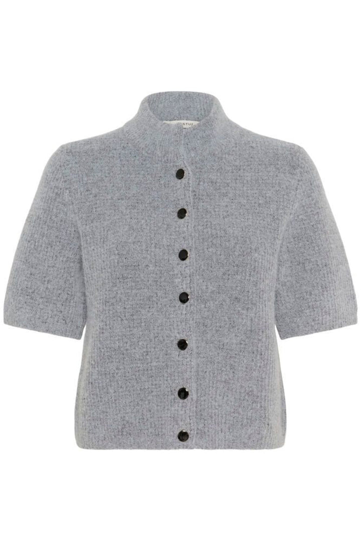 Gestuz - Alphagz Ss Short Cardigan 10909816 - 1442061 - Pearl Blue Melange