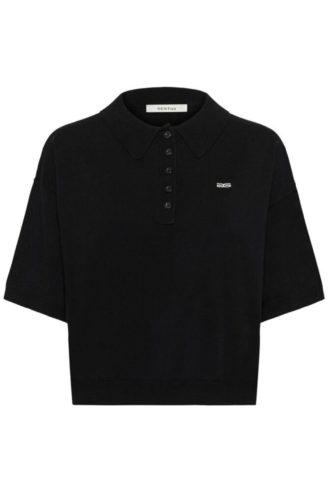 Gestuz - Gztalla Ss Polo Pullover 10910940 - 100017 - Black