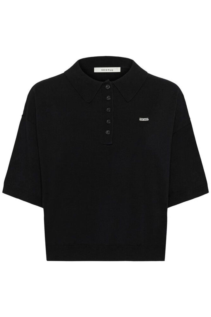 Gestuz - Gztalla Ss Polo Pullover 10910940 - 100017 - Black