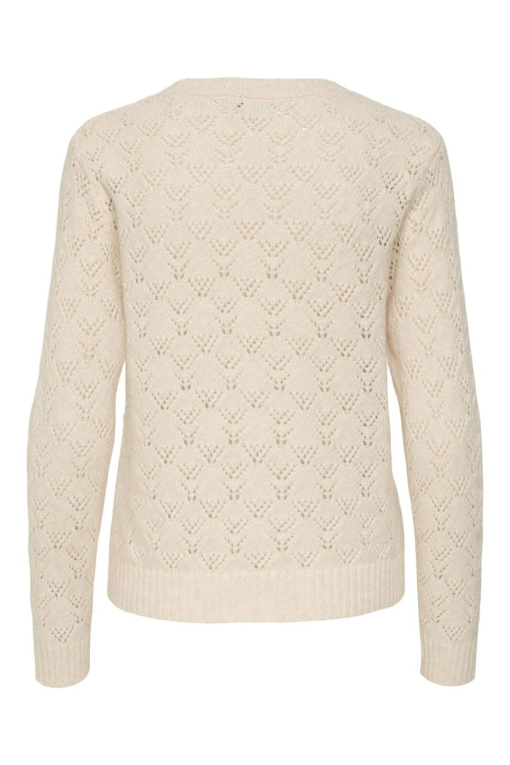 JDY - Jdyamanda Life L/S O-Neck Pullover Knt - 4838864 Whitecap Gray