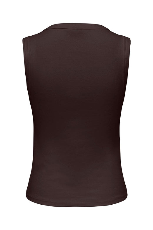 JDY - Jdyaspa Life S/L Vneck Tank Top - 5289328 Chocolate Torte