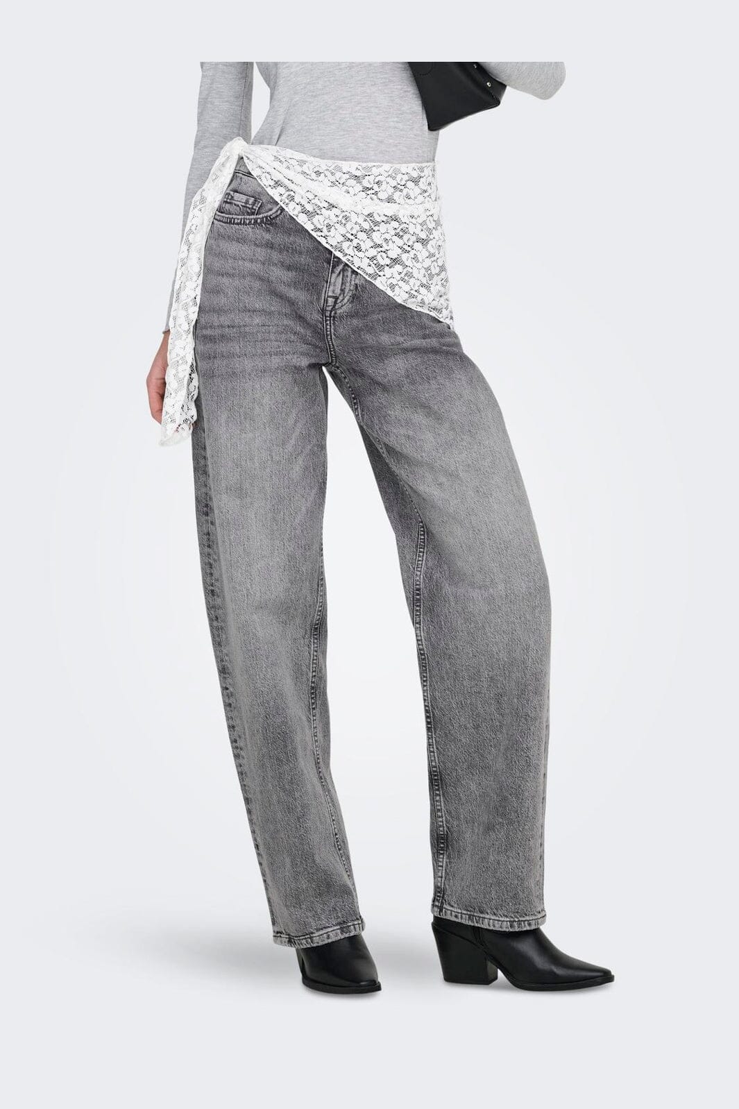 JDY - Jdybailey Barrel Jeans Mg - 5074359 Medium Grey Denim