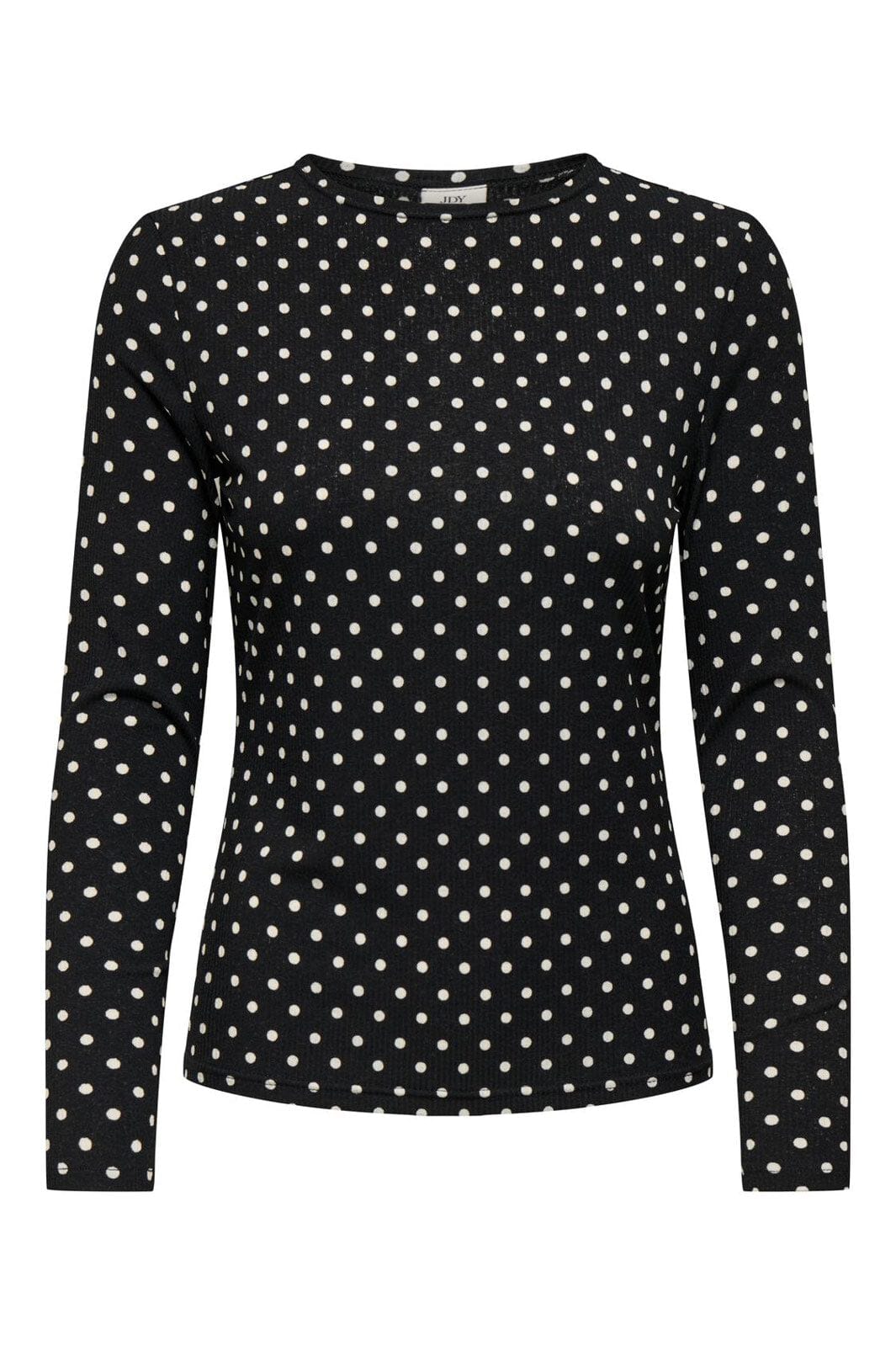 JDY - Jdybowie Life L/S O Neck Top - 4903904 Black Dots
