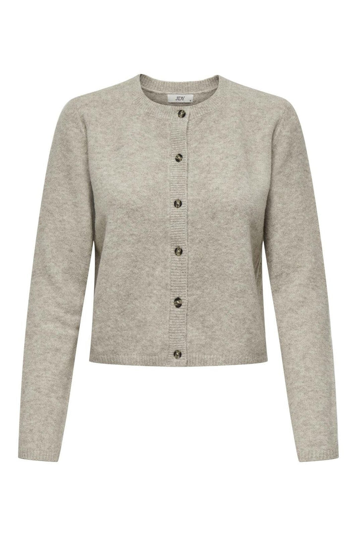 JDY - Jdychloe Life L/S Cardigan Knt - 4571127 Turtledove Melange