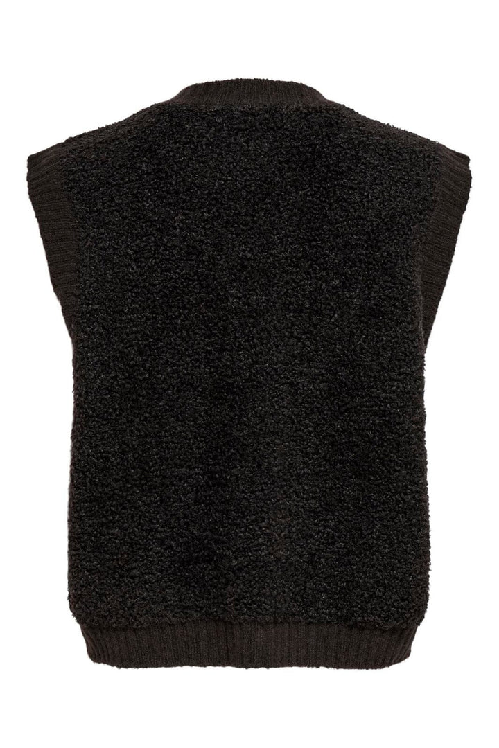 JDY - Jdyeira Life S/L On Button Vest Knt - 5105887 Chocolate Torte