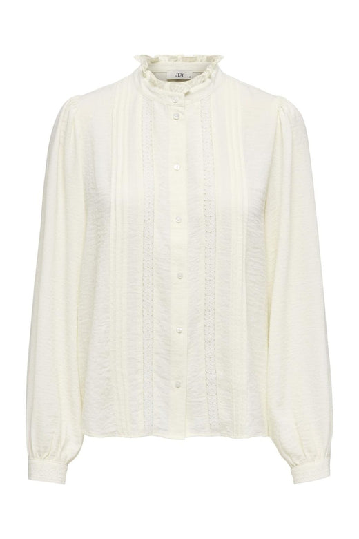 JDY - Jdyellis Life L/S Lace Shirt - 3844203 Cloud Dancer