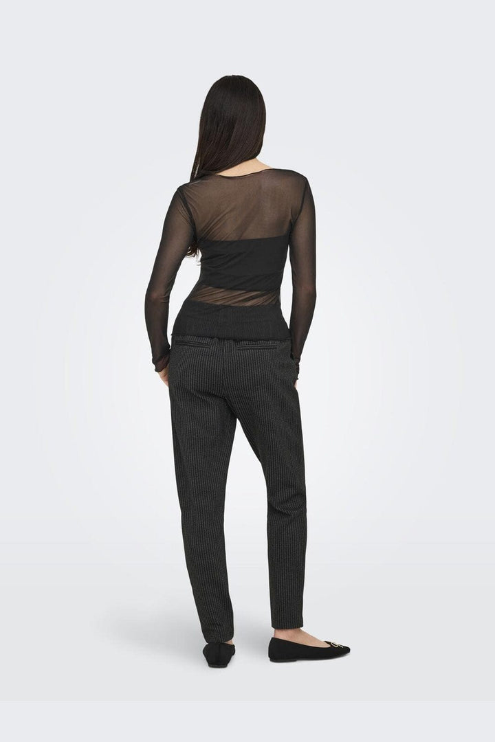 JDY - Jdyelsa New L/S O Neck Top - 4839452 Black