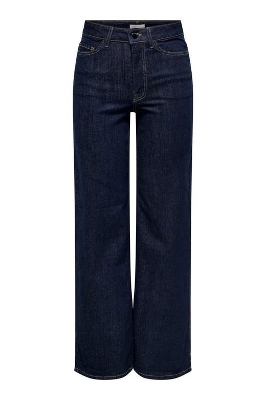 JDY - Jdyfelina-Fina Wide Rinse Jnsdnm - 4840357 Dark Blue Denim Rinse Blue Denim Jeans 