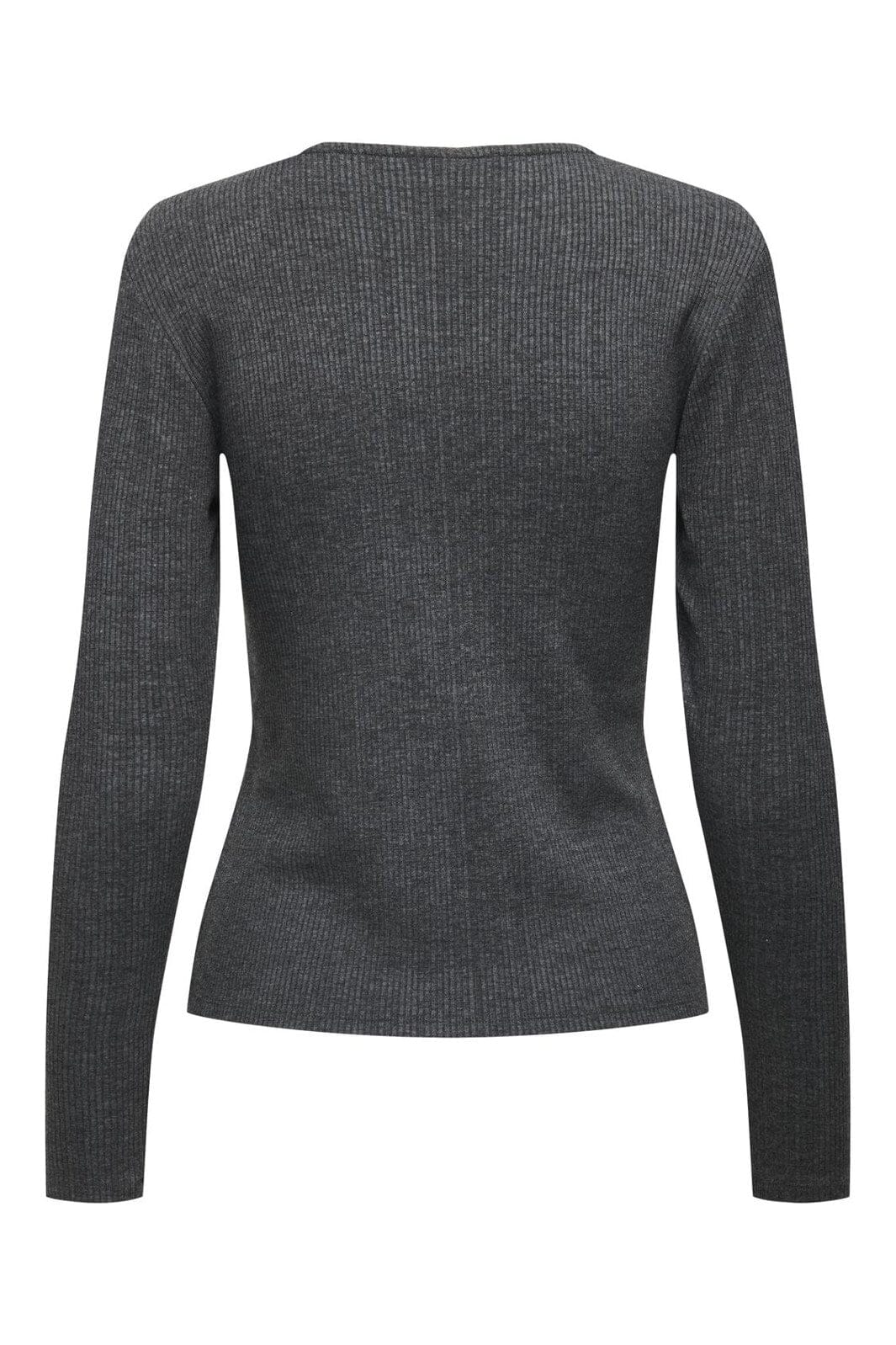 JDY - Jdyfreya L/S Button Top - 4611739 Dark Grey Melange Melange