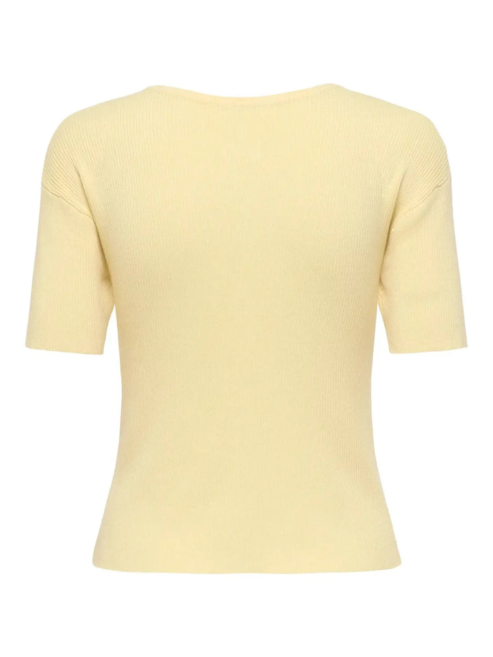 JDY - Jdygaby 2/4 O-Neck Pearl Cardigan Knt - 4968489 Double Cream Cardigans 