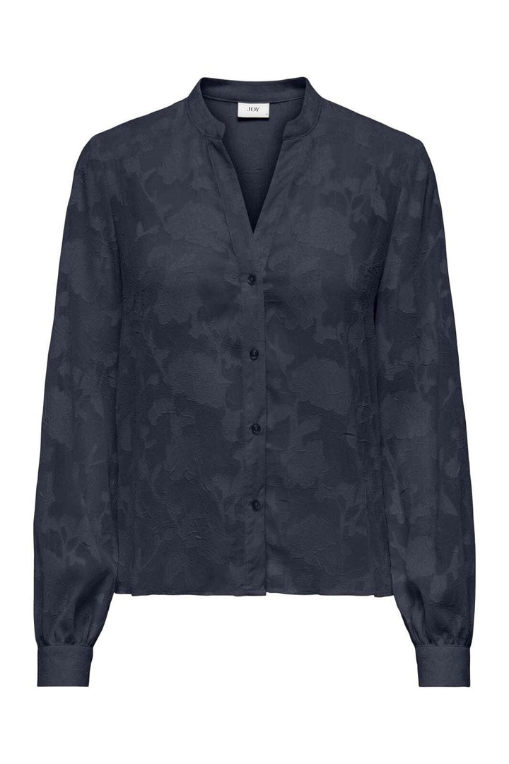 JDY - Jdygrace L/S V-Neck Shirt - 4902575 Total Eclipse